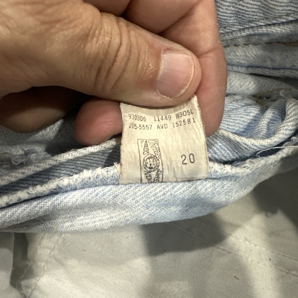 VTG 80s Mr. Lee Denim Mom Jeans Light Wash High Waist USA 32x28 - Picture 11 of 11